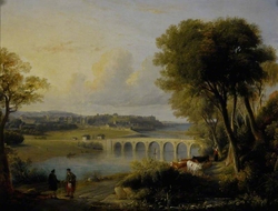 View of Banff with the Bridge over the River Deveron