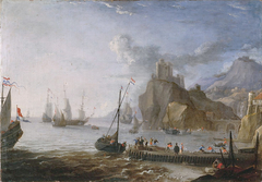 View on a sea-port