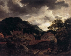 Village at the Wood's Edge by Jacob van Ruisdael