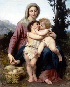 Virgin and Child with John the Baptist by William-Adolphe Bouguereau