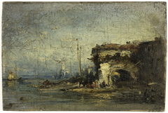 Vue d'Italie : la vieille porte by Félix Ziem