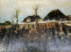 Winter in a small town by Maksymilian Gierymski