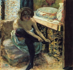 Woman with Black Stockings by Pierre Bonnard