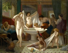 Young Women Bathing by Henri-Pierre Picou