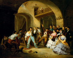 A Drunkard at an Inn by Manuel Cabral y Aguado Bejarano