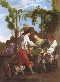 A Game of Morra by Johann Liss