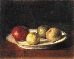 A Plate of Apples by Henri Fantin-Latour