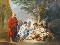Abraham visité par trois anges by Jacques Gamelin