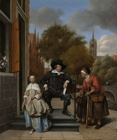 Adolf and Catharina Croeser, Known as ‘The Burgomaster of Delft and his Daughter’ by Jan Havicksz. Steen