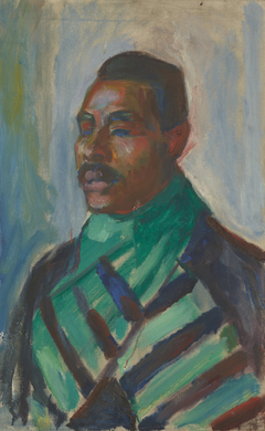 African with Green Scarf by Edvard Munch