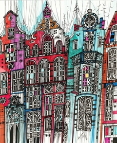 Amsterdam Cityscape by Maria Susarenko