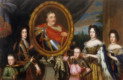 Apotheosis of John III Sobieski surrounded by his family. by Anonymous