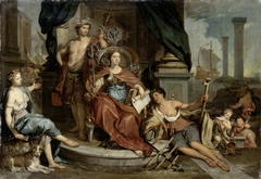 Apotheosis of the Dutch East India Company (Allegory of the Amsterdam Chamber of Commerce of the VOC) by Nicolaas Verkolje