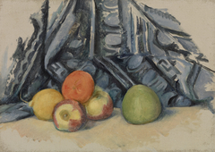 Apples and Cloth (Pommes et tapis) by Paul Cézanne