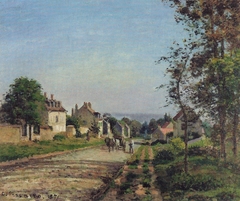 Around Louveciennes, the Road by Camille Pissarro