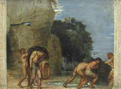 Aufbruch der Fischer by Hans von Marées