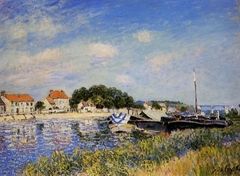 Banks of the Loing at Saint Mammès by Alfred Sisley