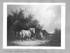 Bauer mit Pflug und zwei Gespannen by William Shayer