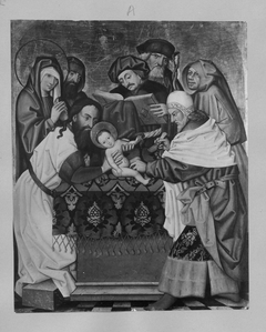 Beschneidung Christi by Meister des Albrechtsaltares zu Klosterneuburg