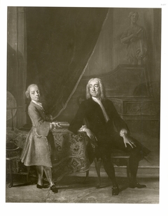 Bildnis eines Herren mit seinem Sohn by Cornelis Troost