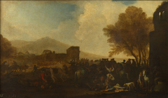 Bringing in Prisoners and Wounded by Georg Philipp Rugendas