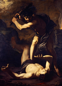 Cain Killing Abel by Pietro Novelli