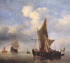 Calm Sea by Willem van de Velde the Younger