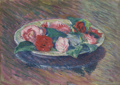 Camellias in a Bowl