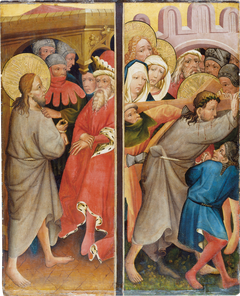 Christ before Pilate, Carrying of the Cross by Master of the Middle Rhine ca 1420