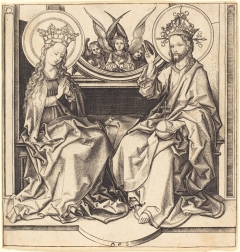 Christ Blessing the Virgin by Martin Schongauer