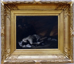 Christ mort by Bernardo Cavallino