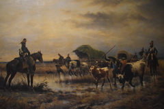 Convoi dans les marais de Quiberon, 1794 by Gaston Guignard