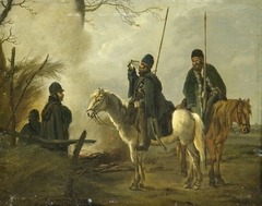 Cossack Outpost in 1813 by Pieter Gerardus van Os