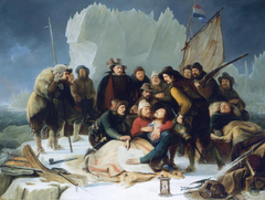 Death of Wiliam Barents by Christiaan Julius Lodewijk Portman