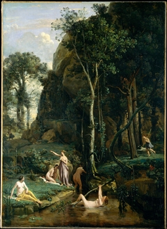 Diana and Actaeon (Diana Surprised in Her Bath) by Jean-Baptiste-Camille Corot