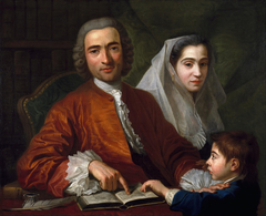 Dr. Salvatore Bernard with His Wife and Son by Antoine de Favray