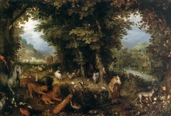 Earth or The Earthly Paradise by Jan Brueghel the Elder