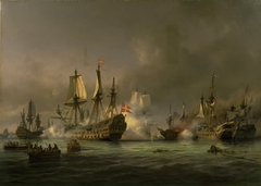 En episode af søslaget i Køge Bugt 1677