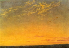 Evening with clouds by Caspar David Friedrich