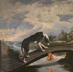 Fable of the dog and the prey by Paul de Vos