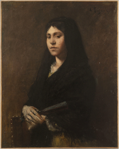 Femme à l'éventail by Alexandre Falguière