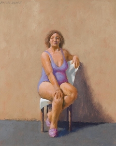 Figure Study for Cathedral Street, Woolloomooloo by Jeffrey Smart