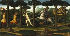 Forest Scene from the Tale of Nastagio degli Onesti, in Boccaccio's "Decameron"