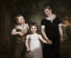 Francis James Curzon (1803-1851), Mary Curzon, later Mrs John Beaumont (1806-1868) and Alfred Curzon (1801-1850) by Thomas Barber