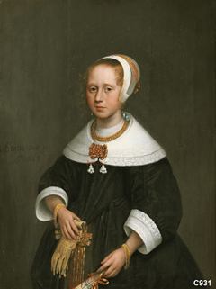 Grietje Veen (geb. 1645) by Jan Albertsz Rotius