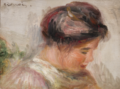 Head of Young Girl (Tête de jeune fille) by Auguste Renoir