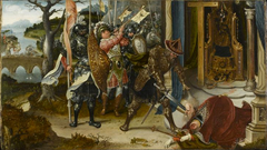 Heraclius decapitating Khosrow II by Jan de Beer