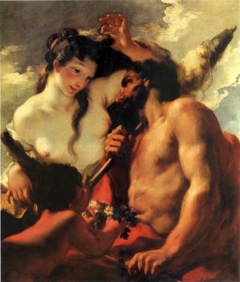 Hercules and Omphale. by Giovanni Antonio Pellegrini