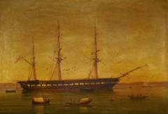 HMS Shannon by Antonio de Simone the Elder