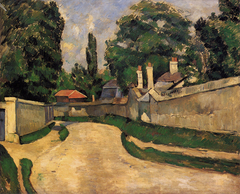 Houses Along a Road by Paul Cézanne